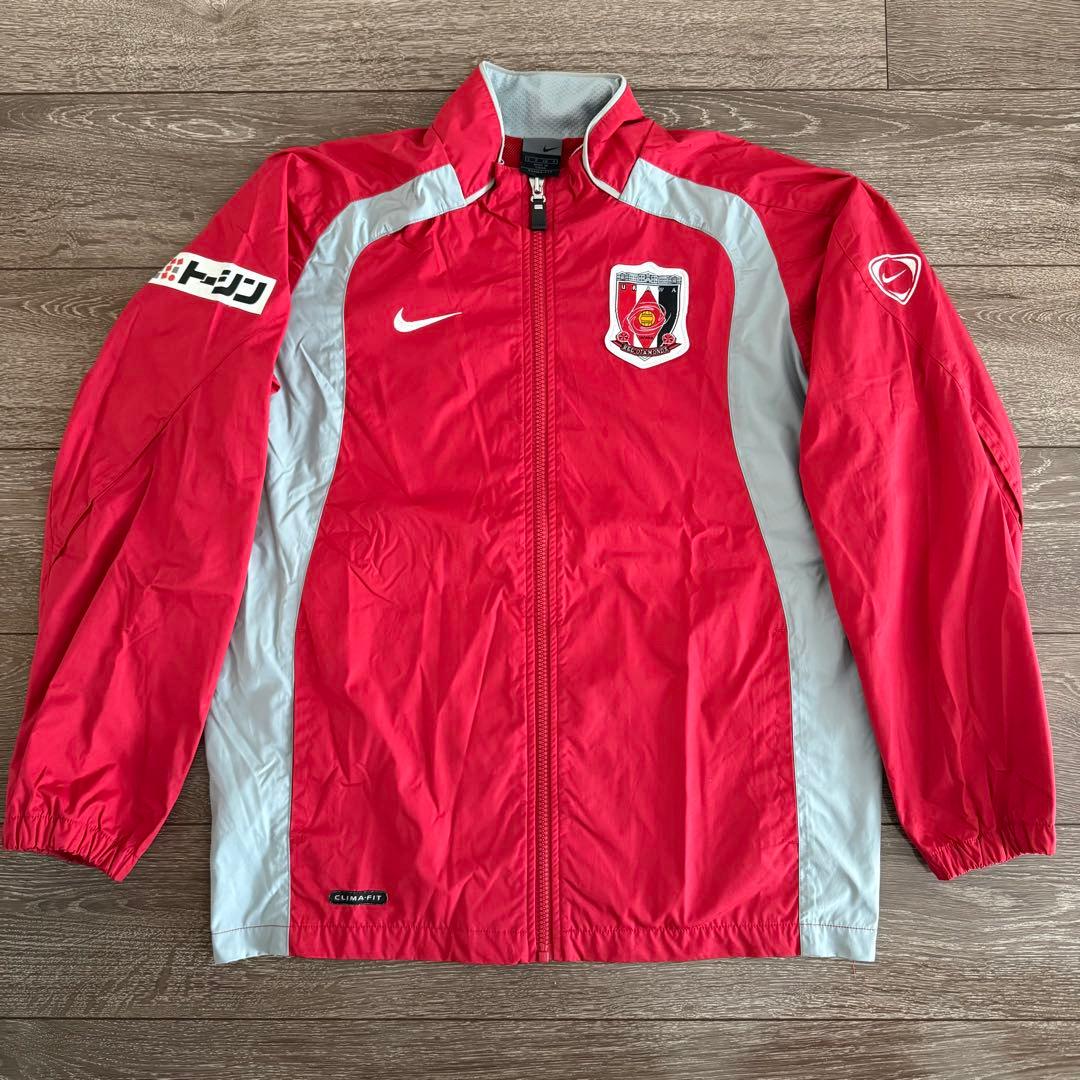 Nike サッカー ジャケット 赤/グレー