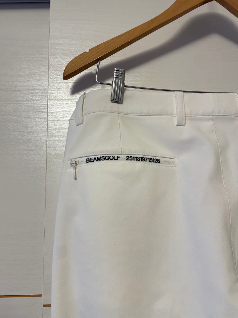 【美品】ビームスゴルフ　BEAMSGOLF パンツ　ホワイト　メンズ日本製　50