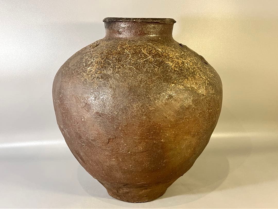 PR012 古い 常滑 壷 室町 コレクター蔵品