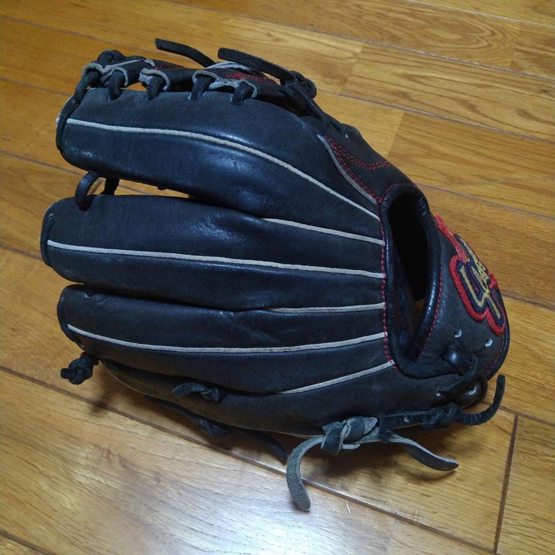 久保田スラッガー KSN-J2V ブラック 少年用軟式グローブ 湯もみ型付け