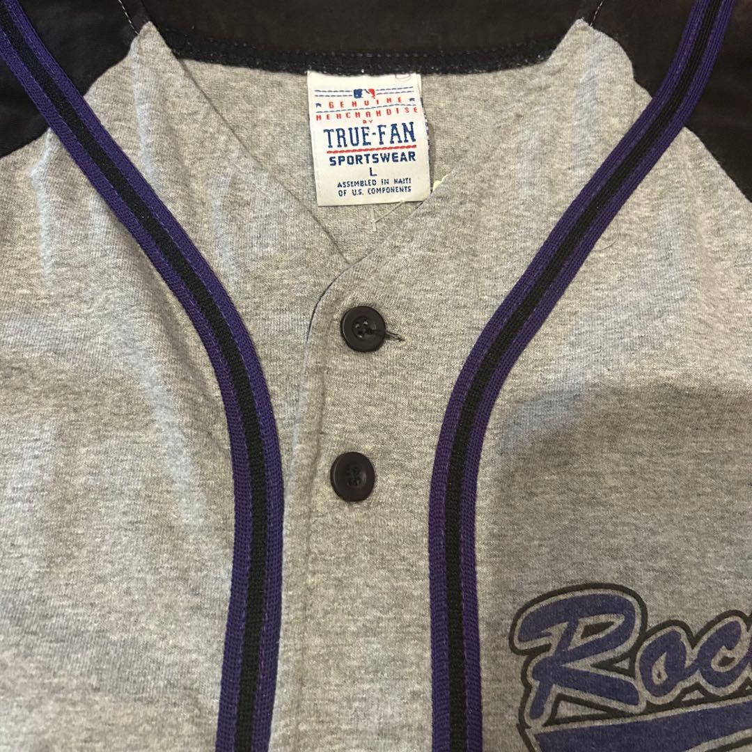 90s true fan mlb rockies ベースボール シャツ