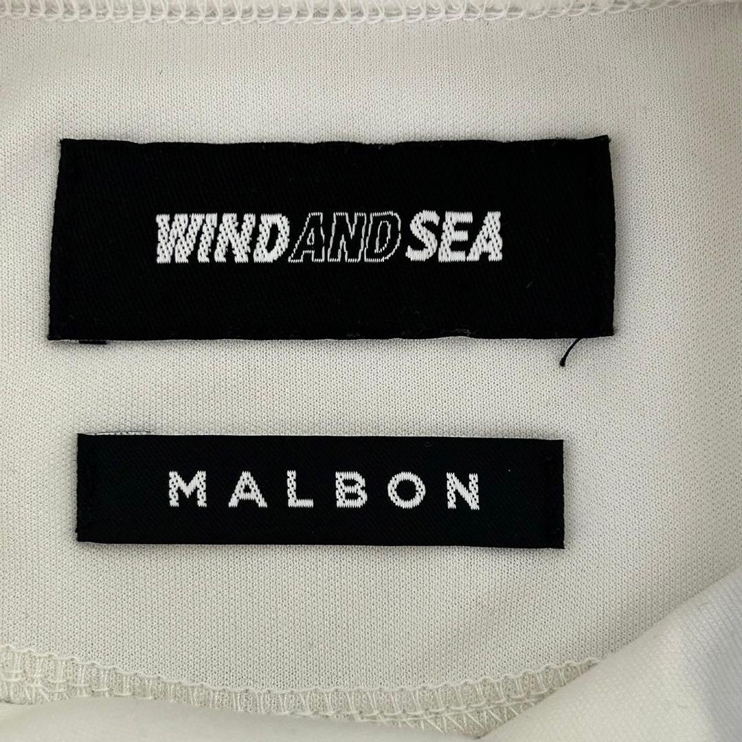 WIND AND SEA x Malbon Golf モックネック 長袖シャツ