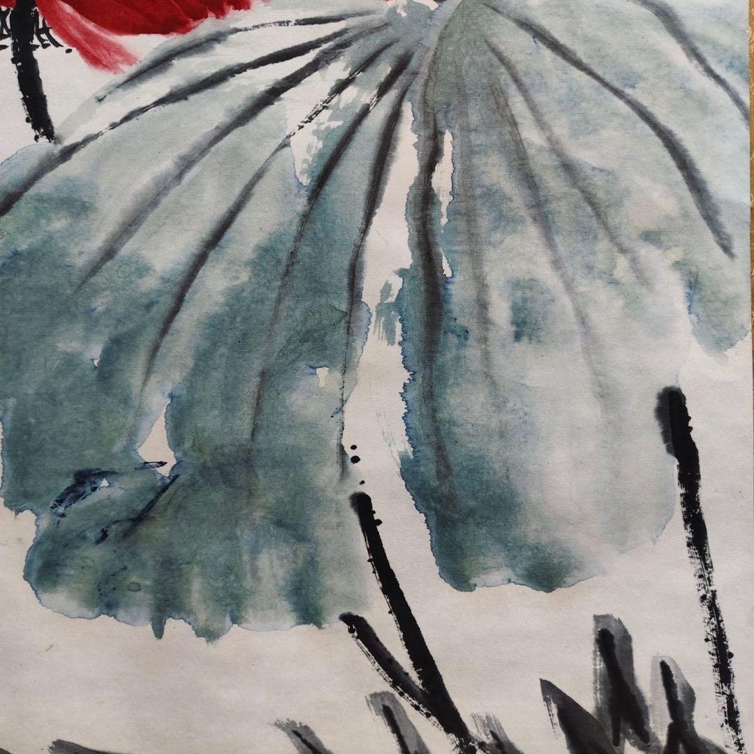 齐白石 和平鸽 中国画 掛け軸 水墨画 和室 玄関 茶室 壁掛け 美術品