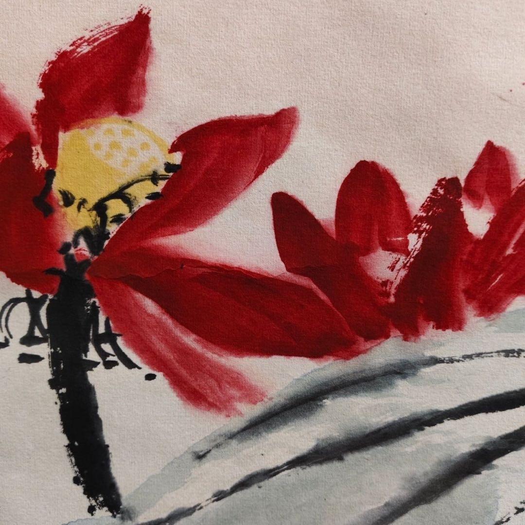 齐白石 和平鸽 中国画 掛け軸 水墨画 和室 玄関 茶室 壁掛け 美術品