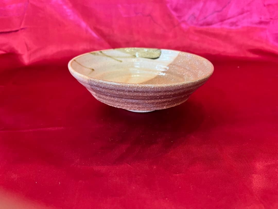 【アンティーク】浅皿 茶碗 茶道具 骨董品 木箱入り 瀬戸物 焼物 民芸品