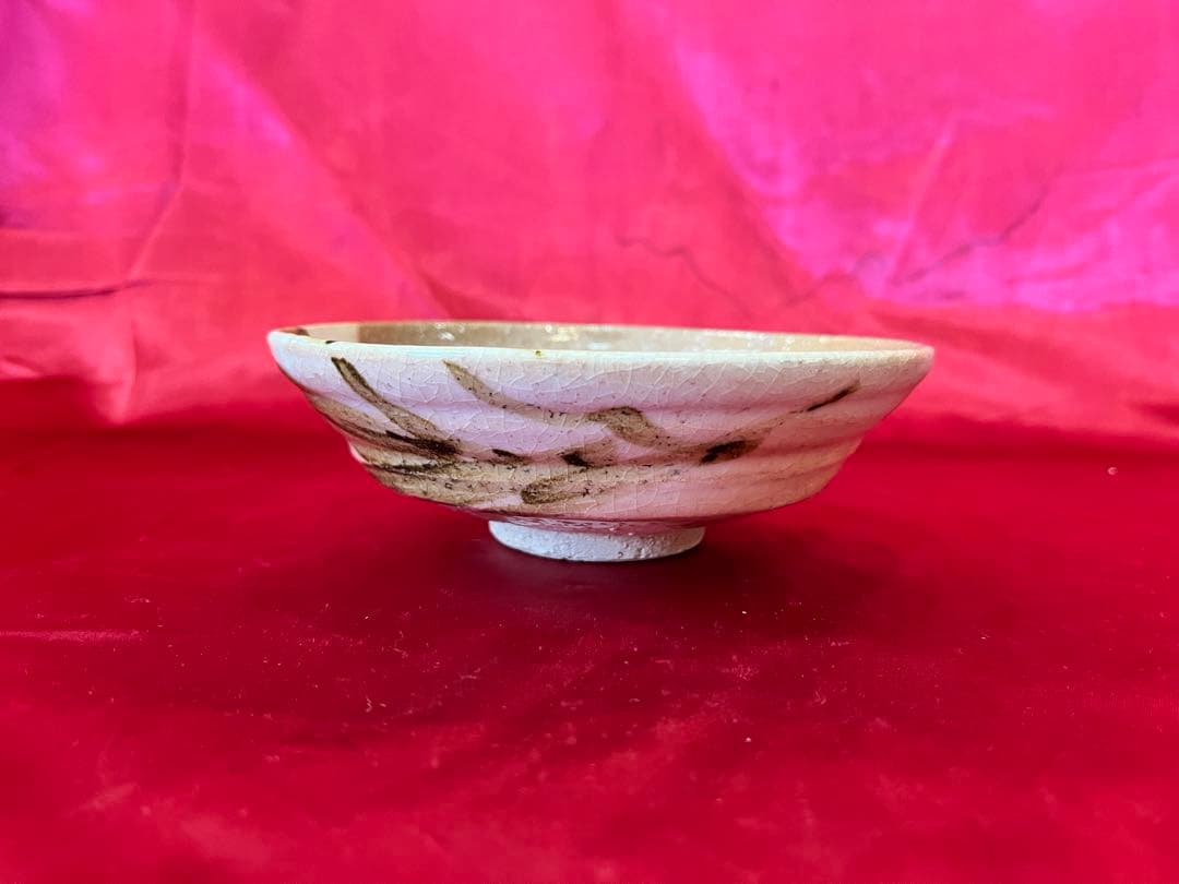 【アンティーク】浅皿 茶碗 茶道具 骨董品 木箱入り 瀬戸物 焼物 民芸品