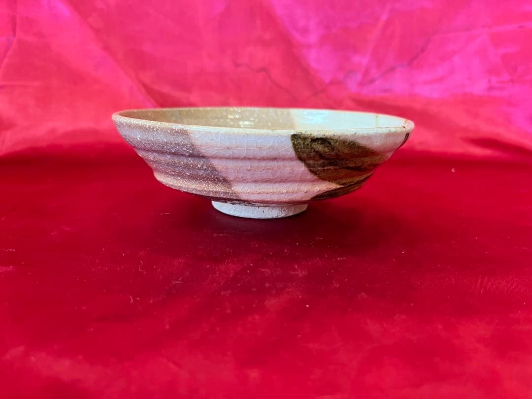 【アンティーク】浅皿 茶碗 茶道具 骨董品 木箱入り 瀬戸物 焼物 民芸品