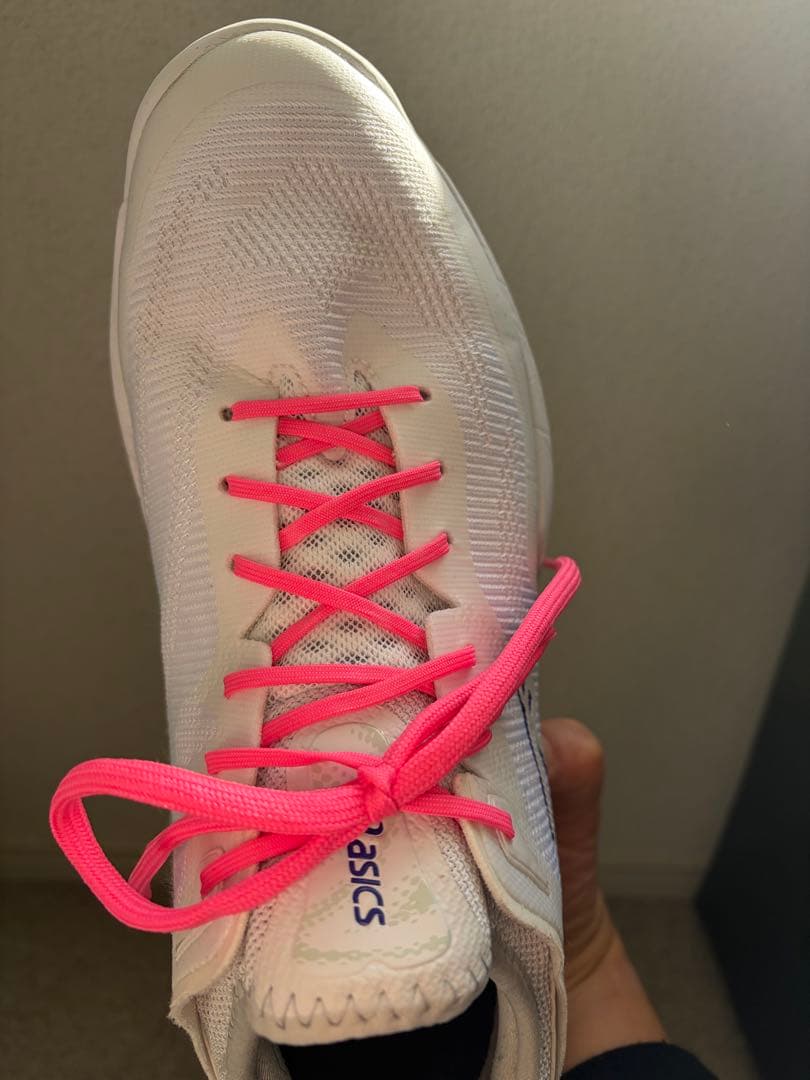 【レア】asics GLIDE NOVA FF3 バッシュ　白プレミア紫