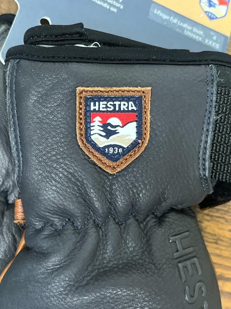 HESTRA　ヘストラ　フィンガーグローブ XXS　レディース　本革　レザー
