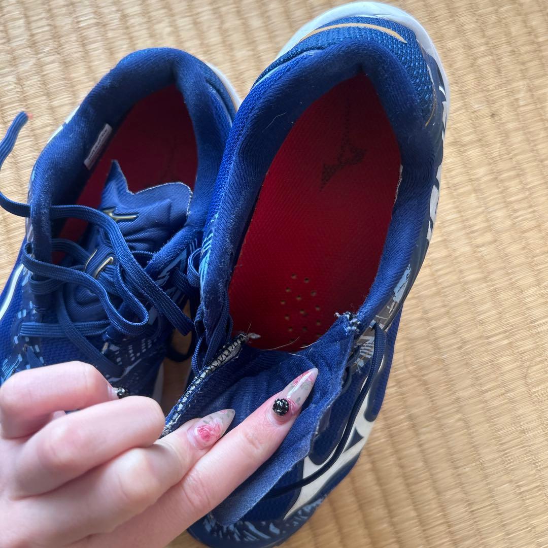Mizuno バレーボールシューズ ネイビー 24cm