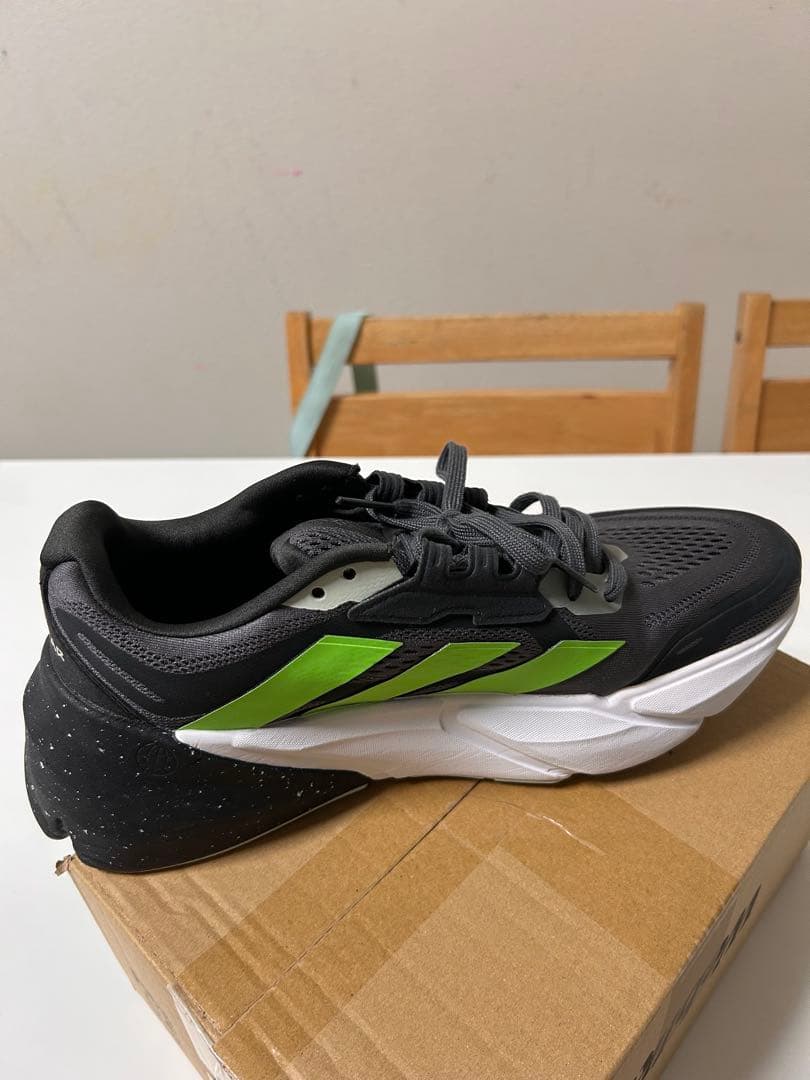 adidas adistarランニングシューズ グレー/グリーン