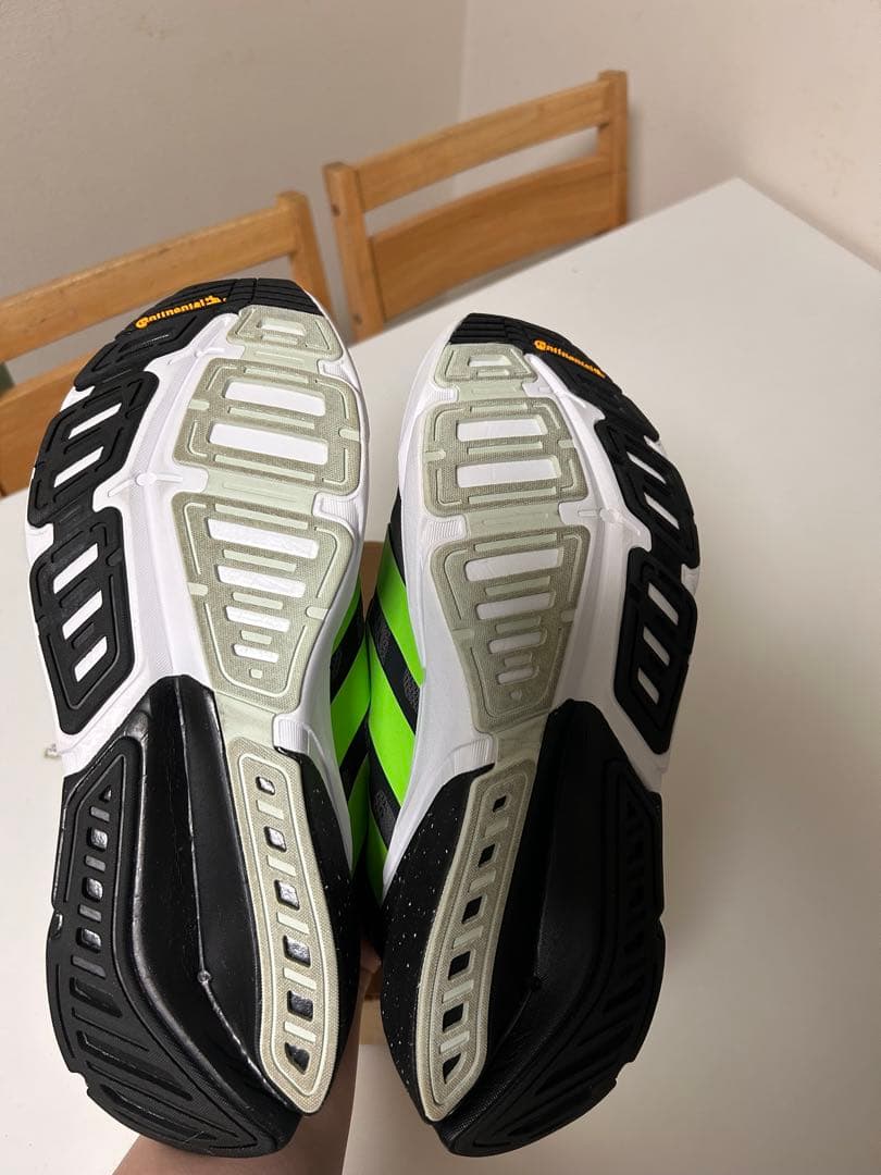 adidas adistarランニングシューズ グレー/グリーン