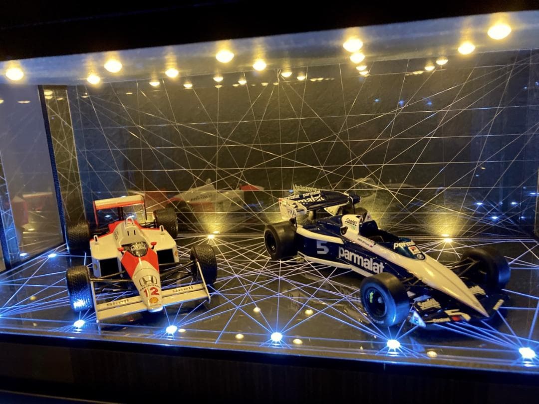 1/18展示可・BK幾何学・ディスプレーBOX / LED25灯・ネオジオラマ