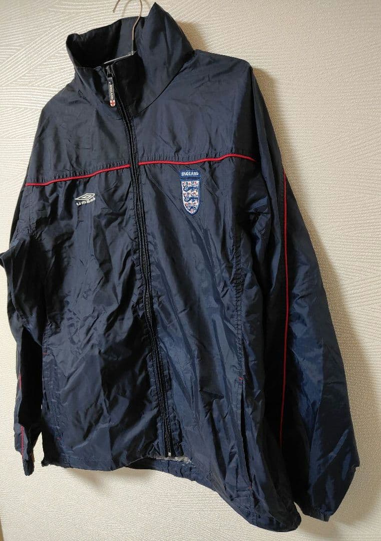 アンブロ UMBRO イングランド代表 ナイロンジャケット M 紺 希少