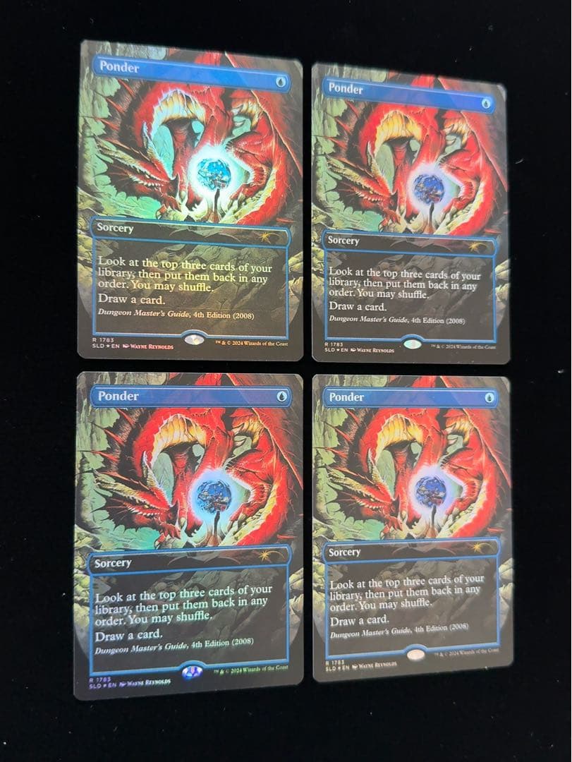 【SLD foil】思案　英語　4枚セット