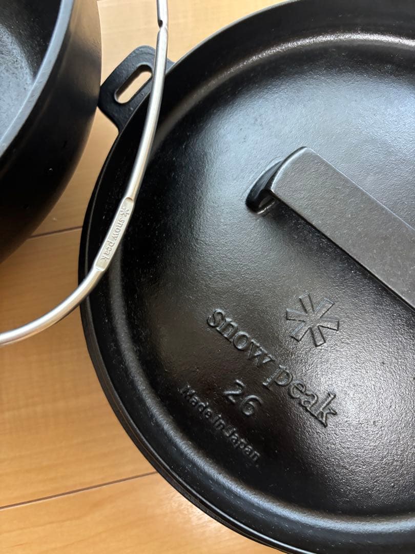 【お値下げ】スノーピーク 和鉄ダッチオーブン26＋和鉄すき焼き鍋 セット