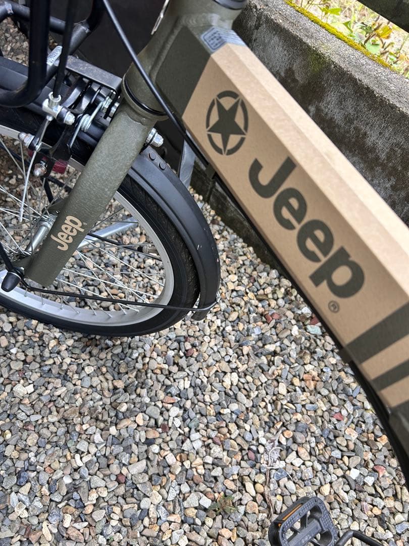 Jeep 折りたたみ自転車 オリーブグリーン