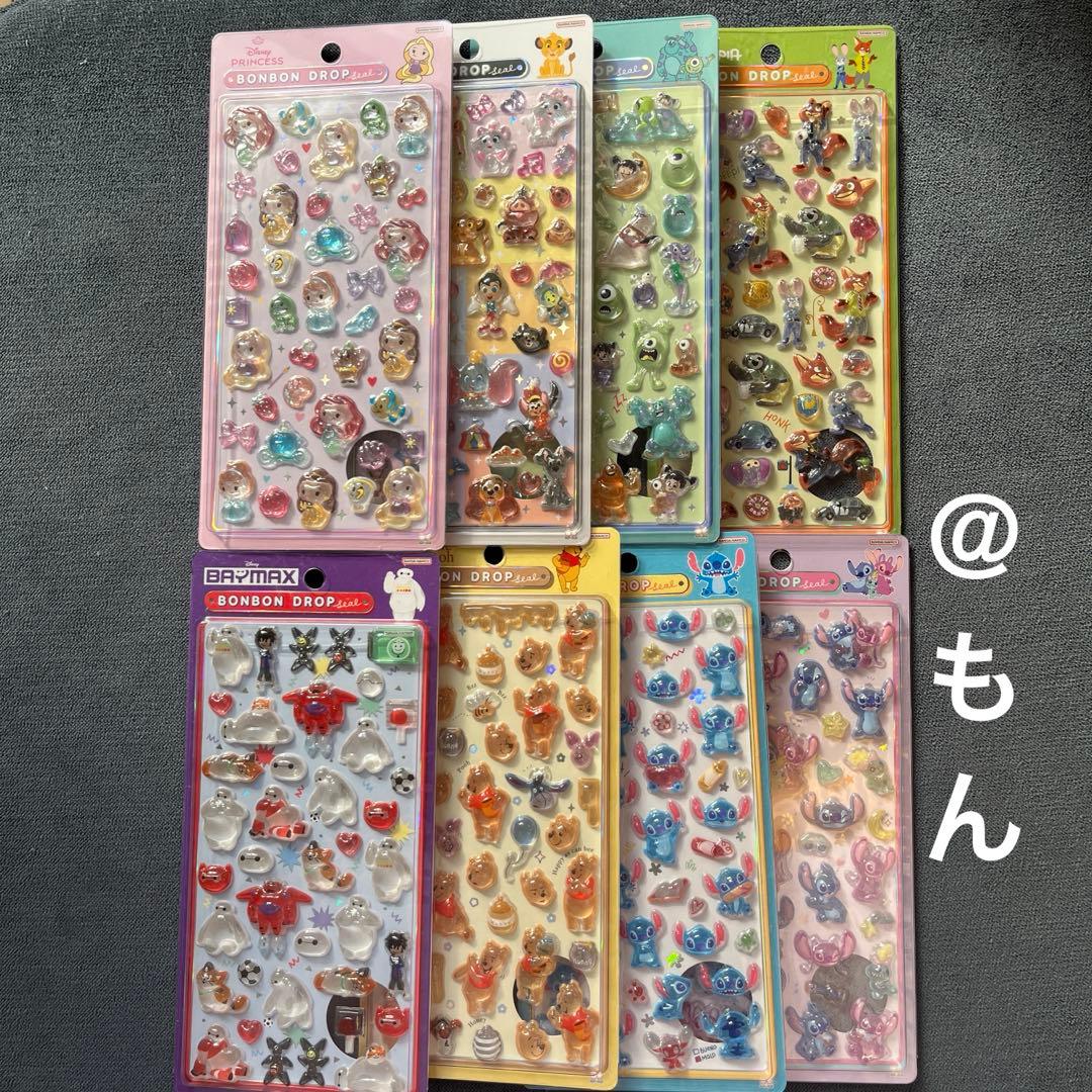 【正規品】ディズニー ボンボンドロップシール 第2弾コンプリートセット