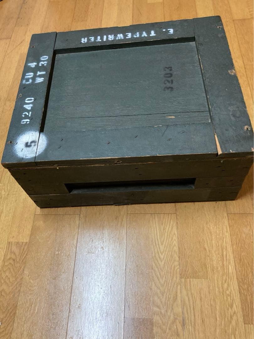 米軍　タイプライター　木箱　コンテナ　ボックス
