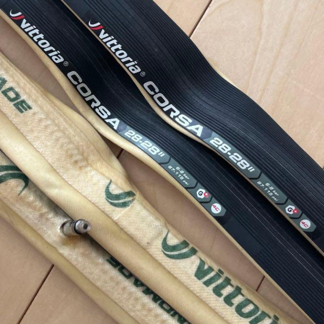 Vittoria Corsa パッケージ&バルブキャップなし