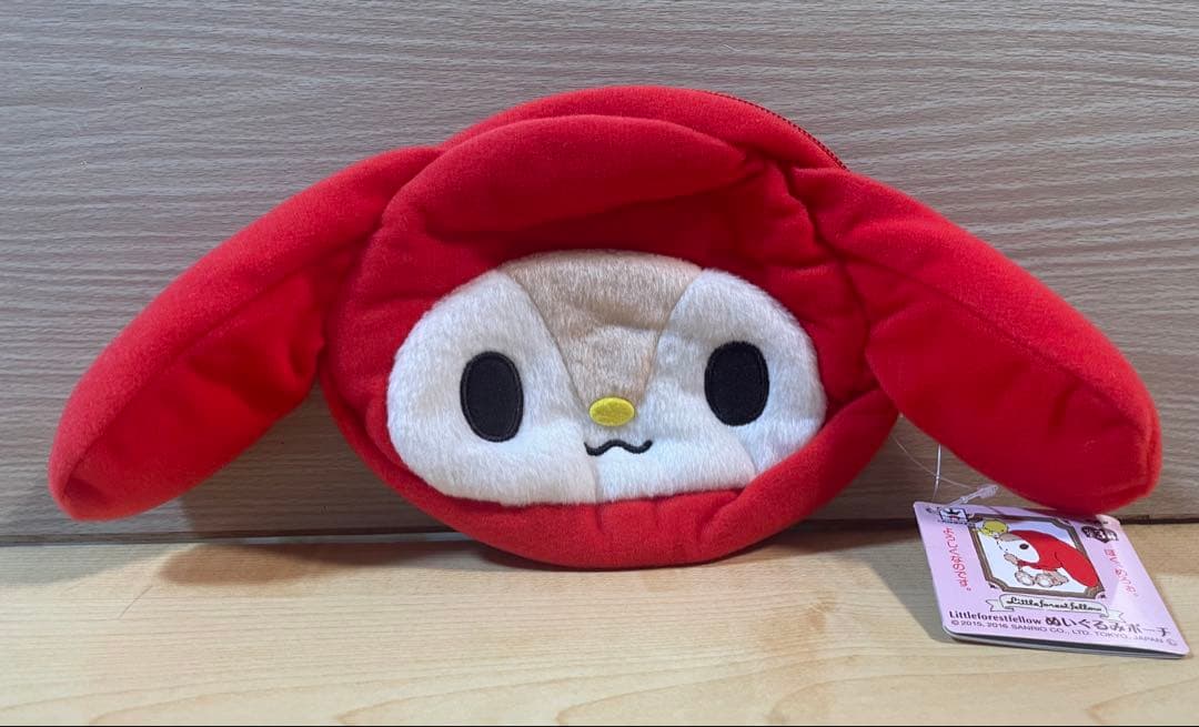 テ窓箱　MyMelodyマイメロディ刺繍ポーチリバーシブルバッグトートバッグ