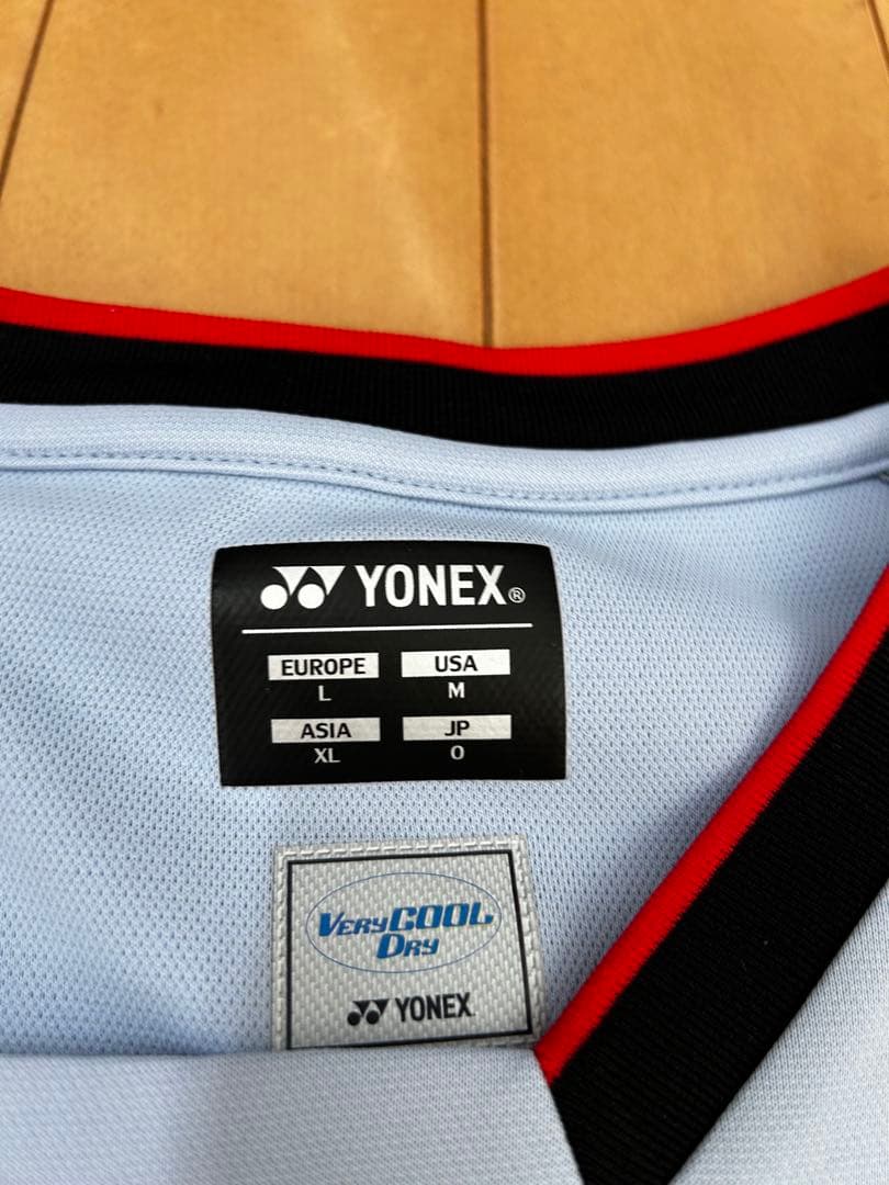 YONEX 水色 ノースリーブシャツ L