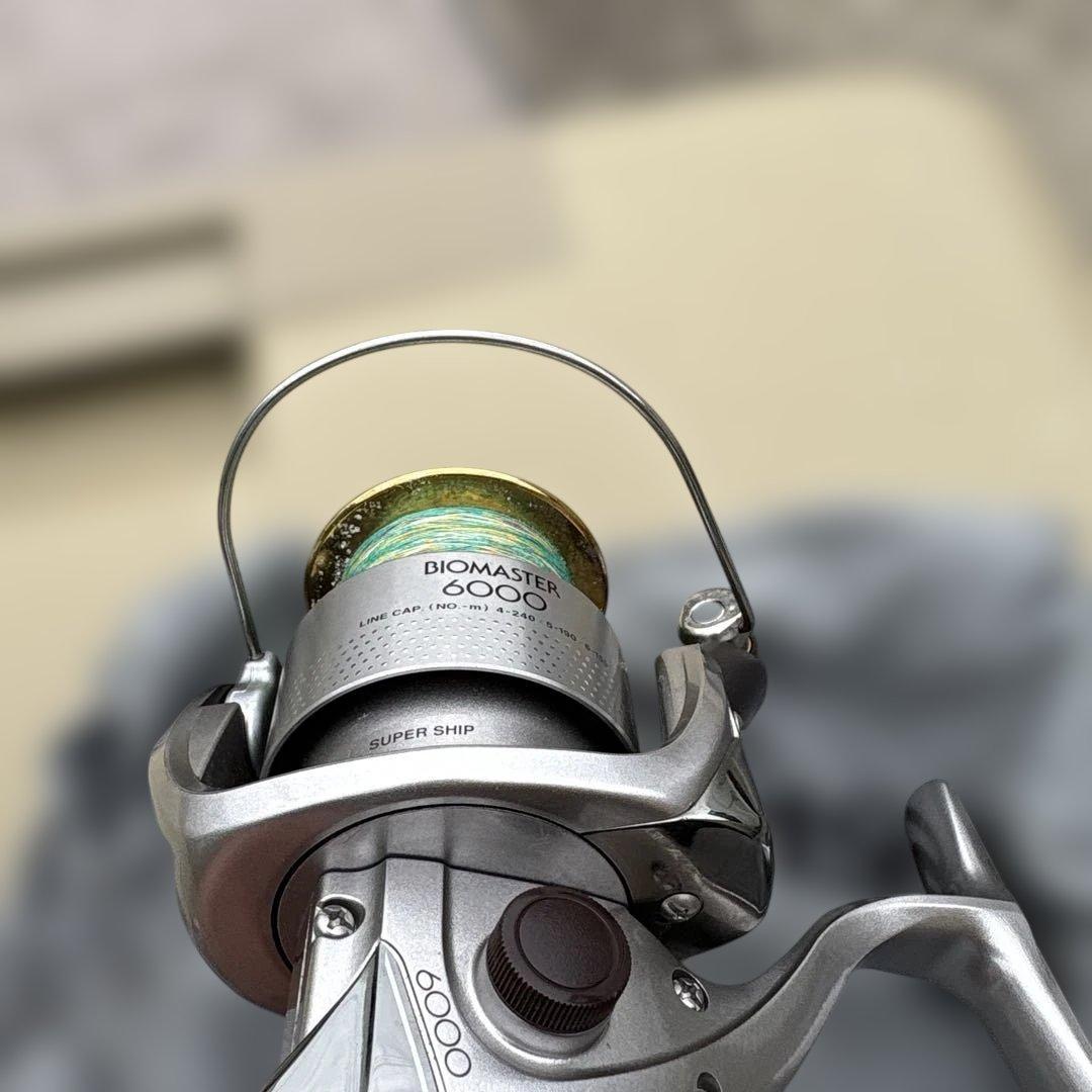 SHIMANO 00BOMASTER 6000 スピニングリール 収納袋付き