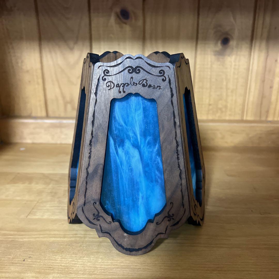 Dapple Glass Shade 【ウォールナット】ターコイズブルー