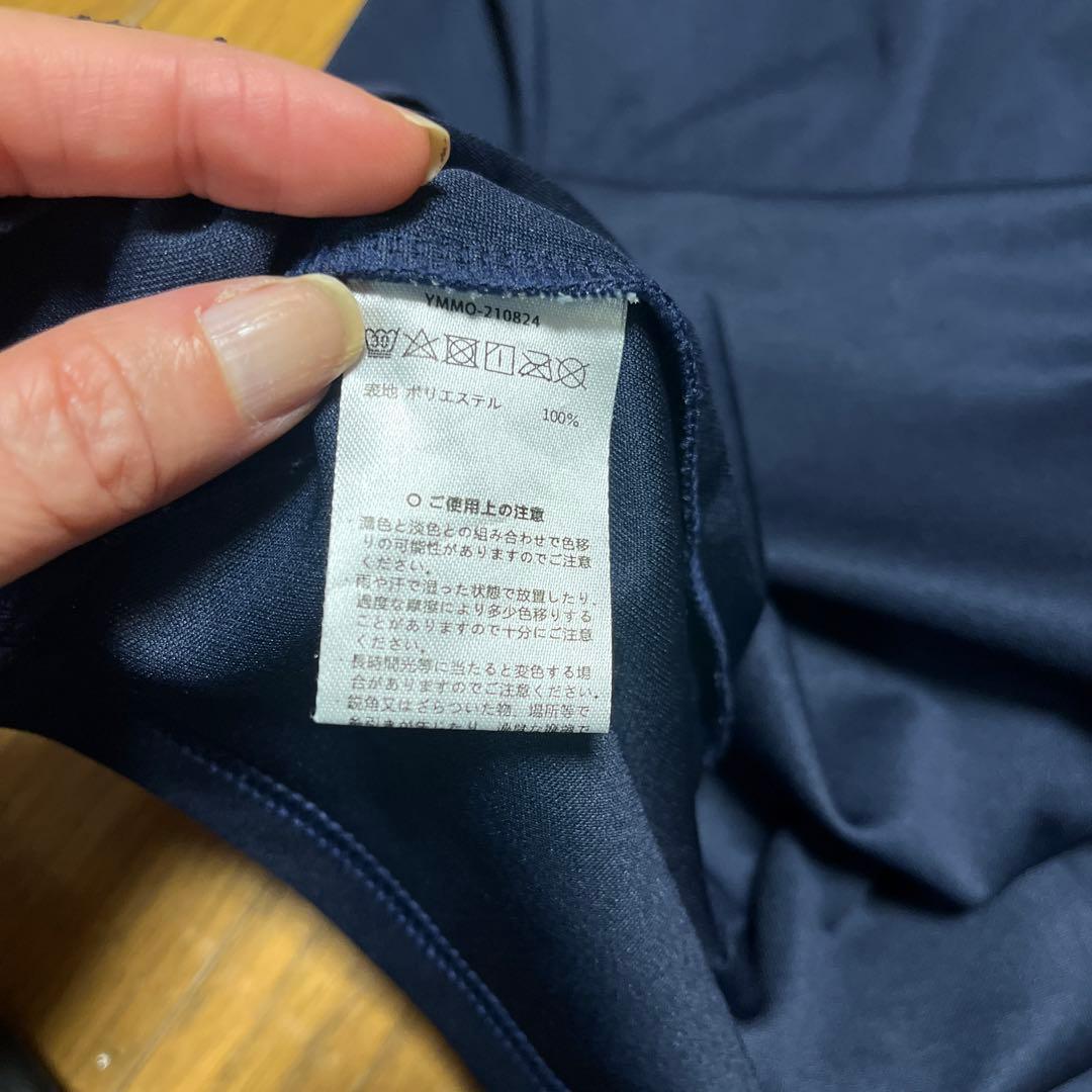 MUTAMARINEGOLF レディースモックネックシャツ　サイズ0 ネイビー