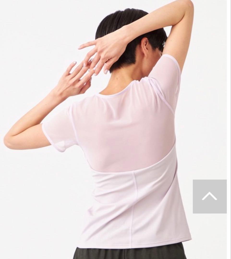 【新品タグあり】Chacott ライトトップTシャツMライラック