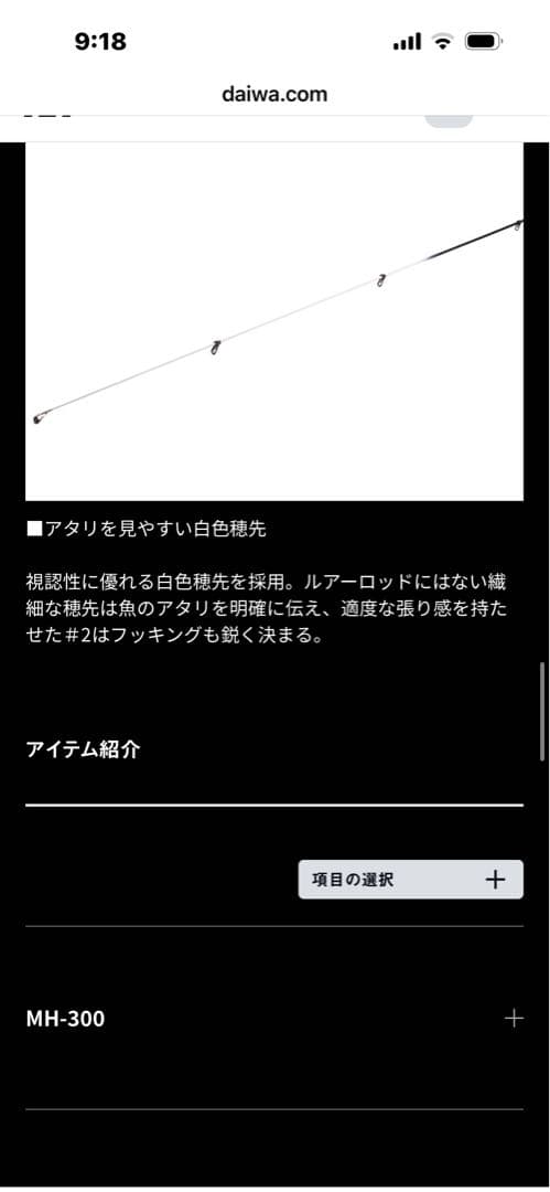 Daiwa ハイパーマエウチゲーム　H450