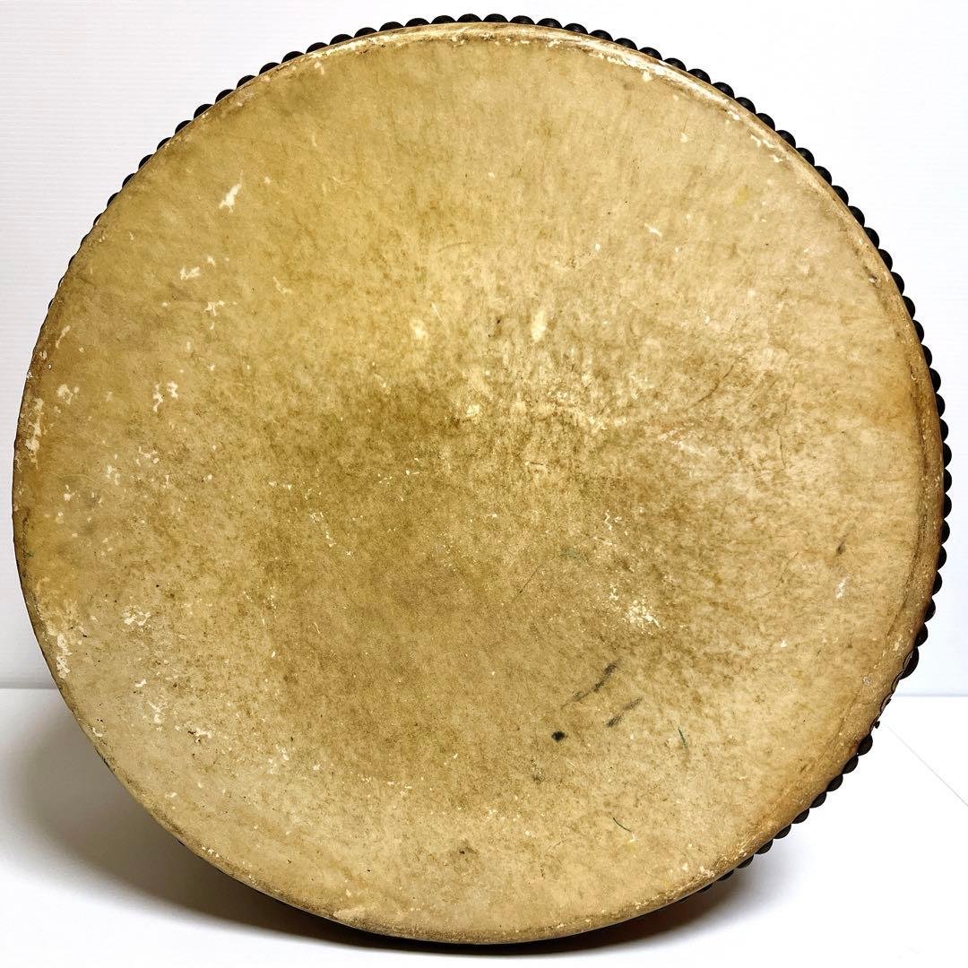 【大型】和太鼓 48cm×22cm 古太鼓 歌舞伎囃子 お囃子 古木 一尺六寸