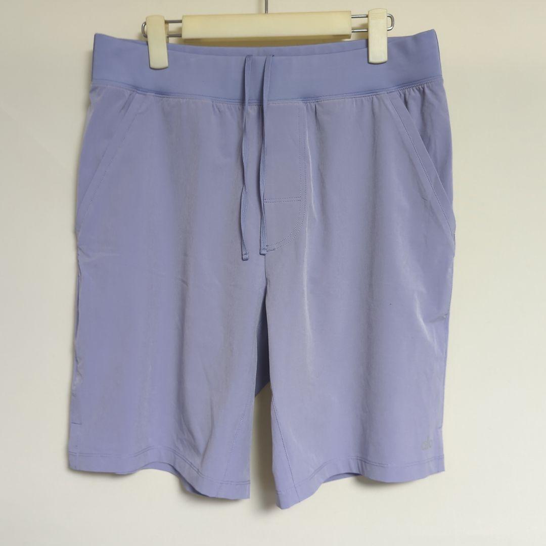 新品 alo yoga ストレッチ ショートパンツ パープル US-M