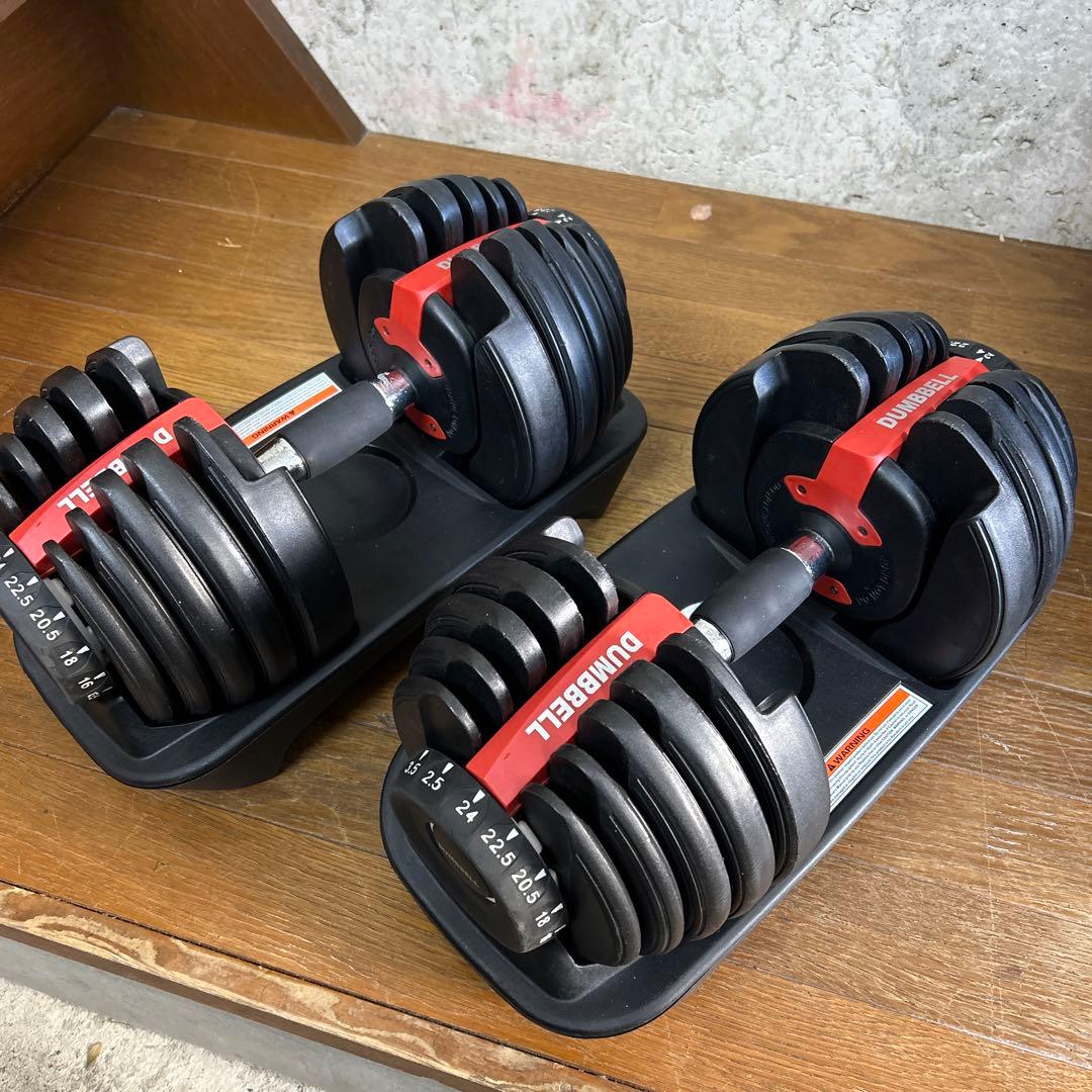 ❷ DUMBBELL 可変式ダンベル 24kg アジャスタブルダンベル