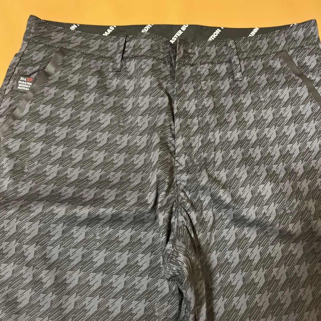 グレー ハウンドトゥース パンツ メンズ