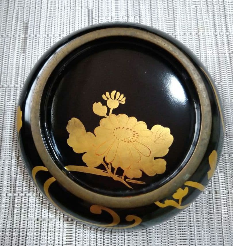 漆器 煮物椀 5個 金箔 レトロ