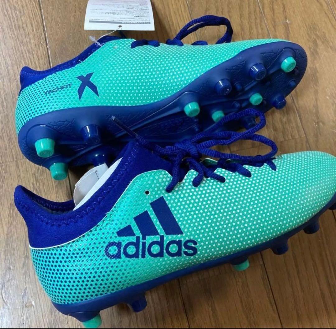 アディダス サッカースパイク　24cm 新品　エメラルドグリーン