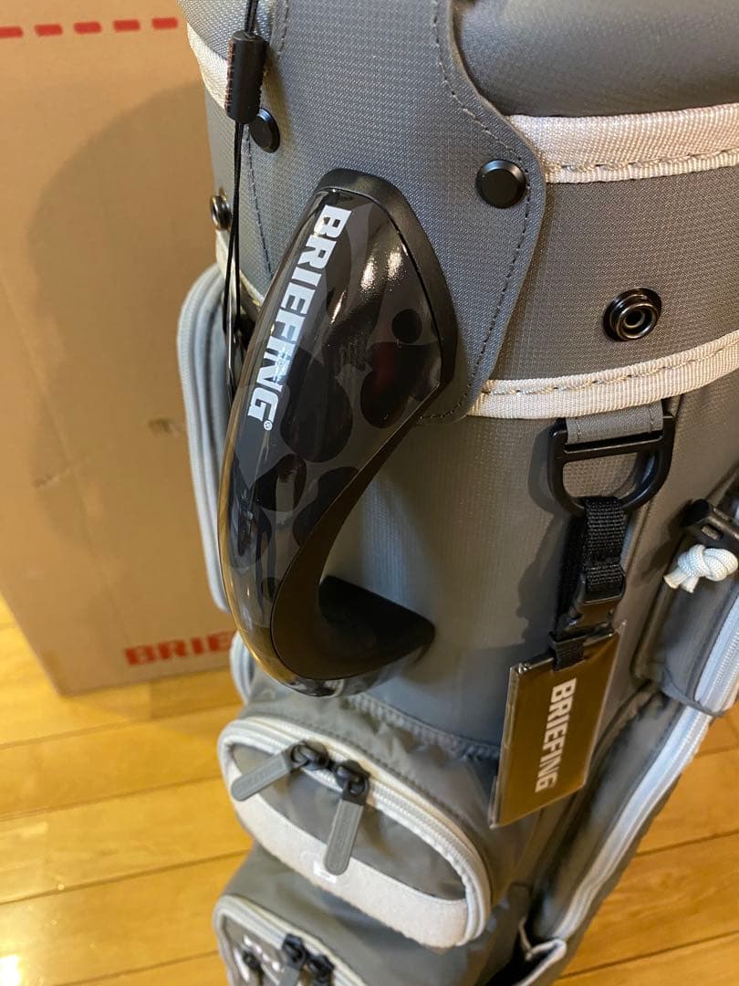 【未使用品】BRIEFING キャディバッグ CR-6 ♯3 ライトグレー