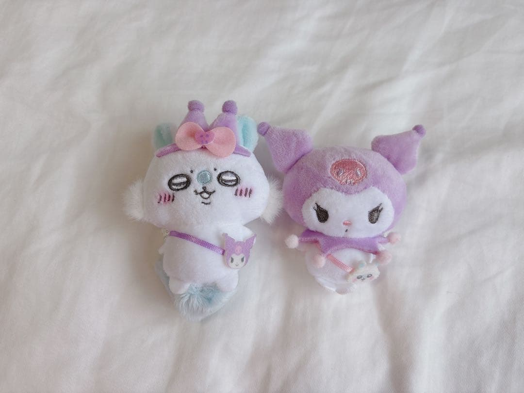 サンリオ ちいかわ コラボ クロミ モモンガ ぬいぐるみバッジ