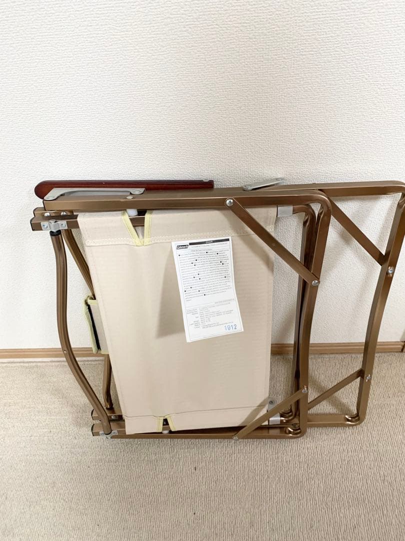 ヒ*コ様 Coleman Mighty アウトドアチェア クリーム色　折り畳み
