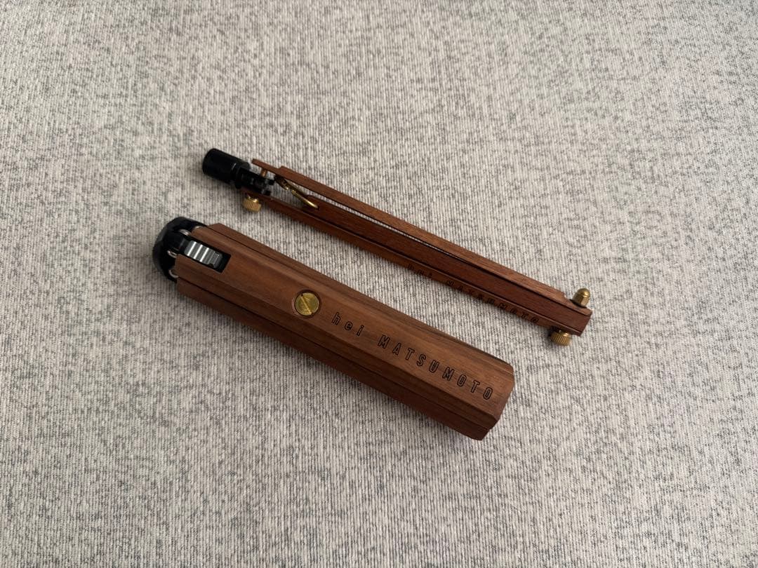 [美品]丙MATSUMOTO 木製三脚(おまけ付き)