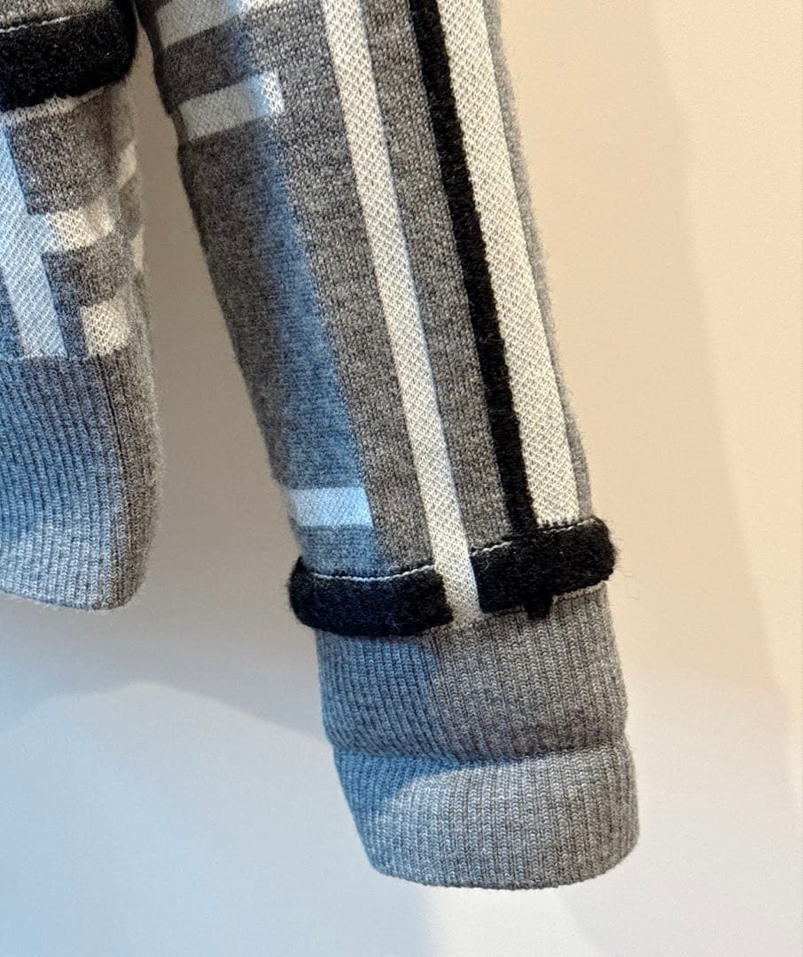美品★ MARK&LONA ニット 保温 セーター グレー マーク&ロナ 正規品