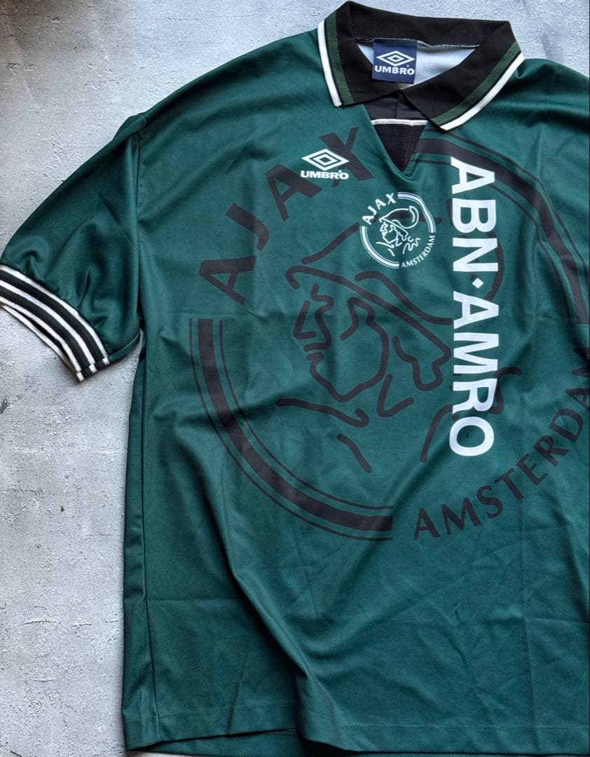 最終値下げ 希少 UMBRO アヤックス 95-96 アウェイ ゲームシャツ