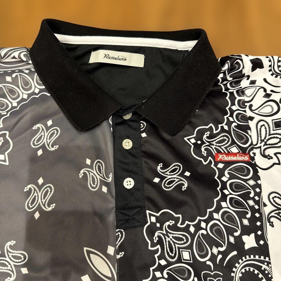 Russelunoラッセルノ　CRAZY PAISLEY POLO ゴルフウェア