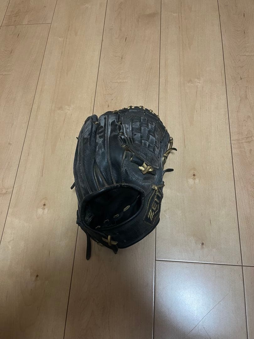 ゼット硬式レザーグローブ 黒