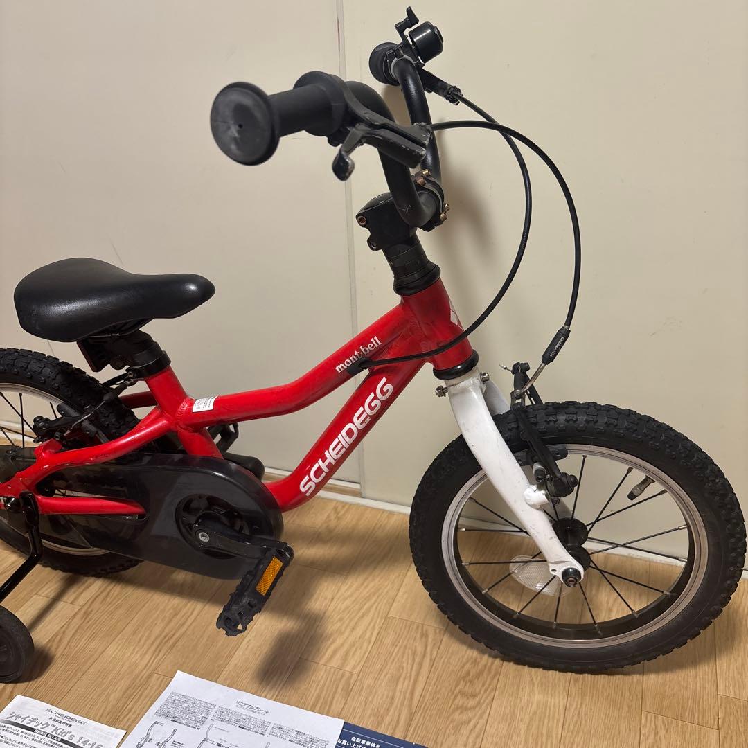 mont-bell 自転車 子供用 14インチSCHEIDEGG モンベル　赤