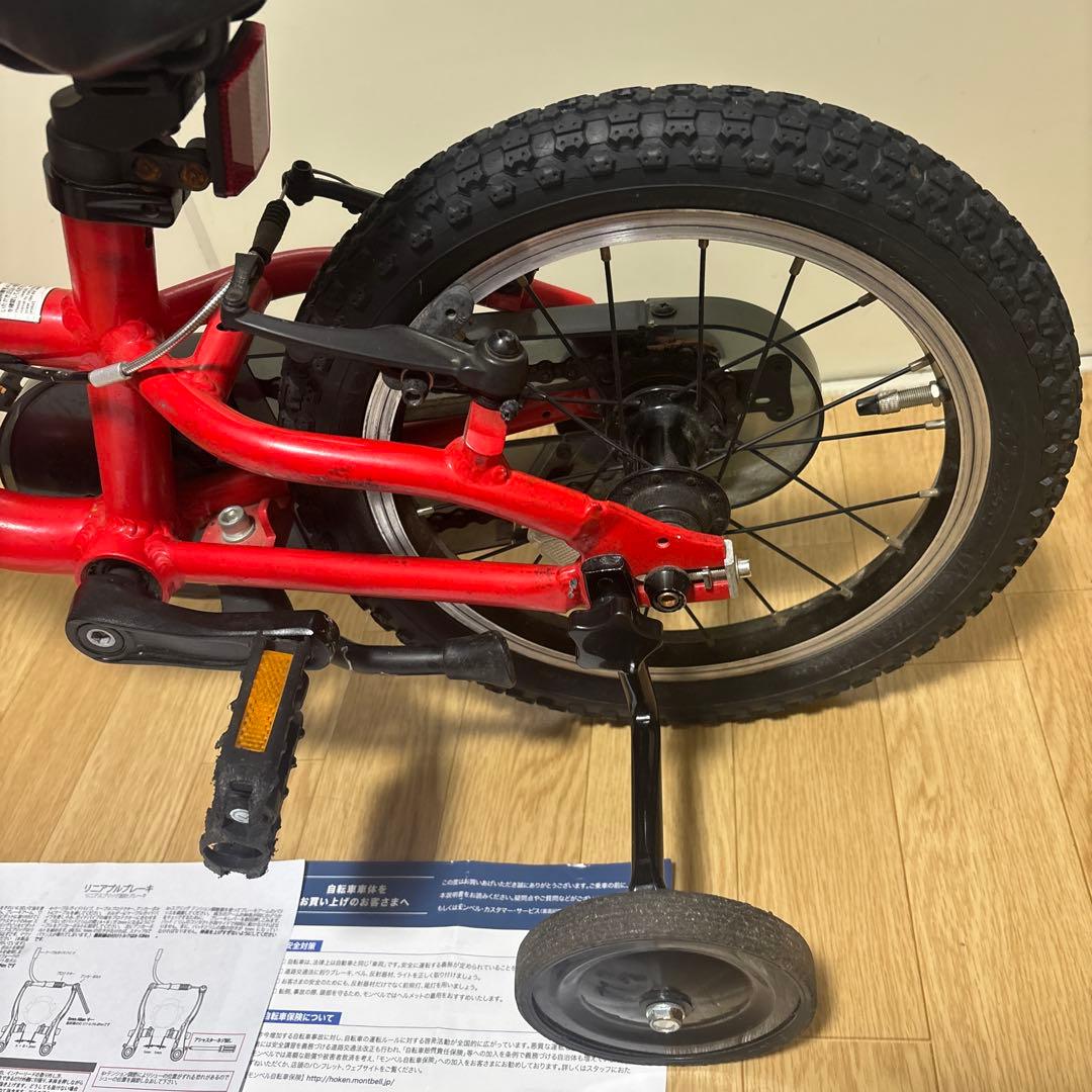 mont-bell 自転車 子供用 14インチSCHEIDEGG モンベル　赤