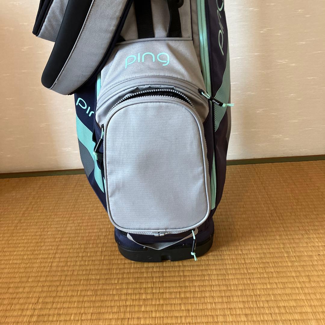 PING Hoofer Lite ゴルフバッグ ネイビー/ミント