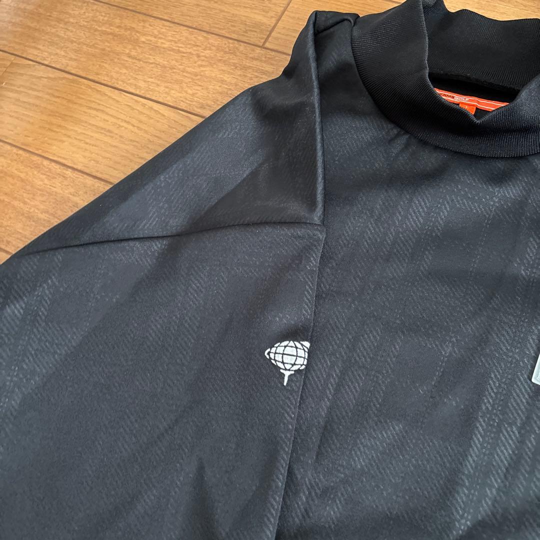 美品☆BEAMS GOLF☆モックネック☆長袖☆ブラック☆L☆ビームスゴルフ