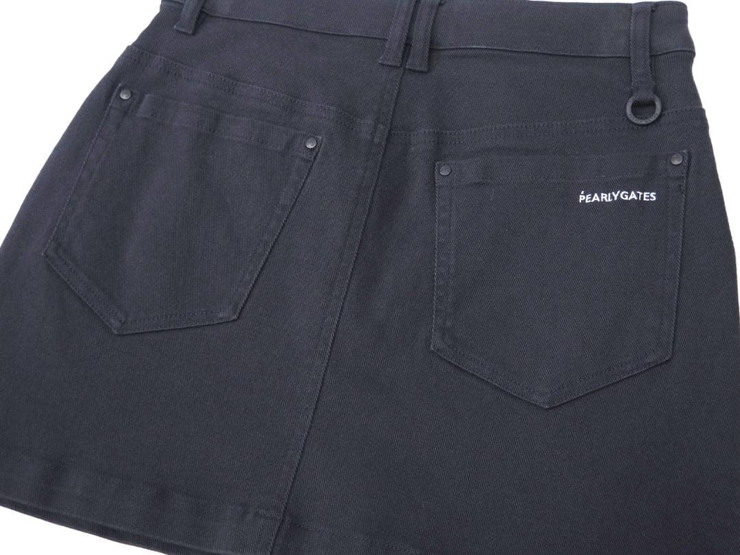 新品● パーリーゲイツ ●パワフルコットンストレッチ スカート　濃紺/L